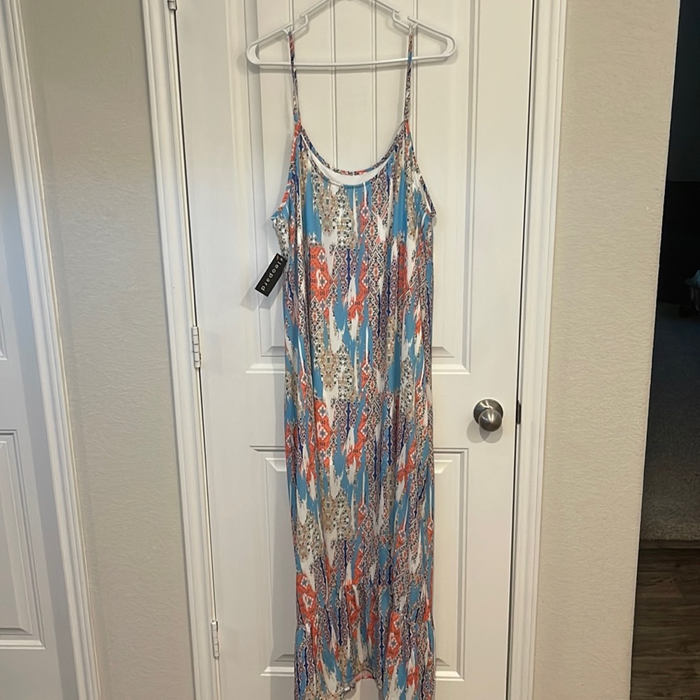 Maxi Dress Spaghetti Strap Shift Dress